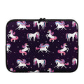 Night Girly Unicorn Pattern Print Laptop Sleeve