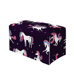 Night Girly Unicorn Pattern Print Leather Tissue Box Cover