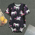 Night Girly Unicorn Pattern Print Men's Bodysuit