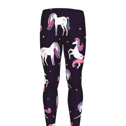 Night Girly Unicorn Pattern Print Men's leggings