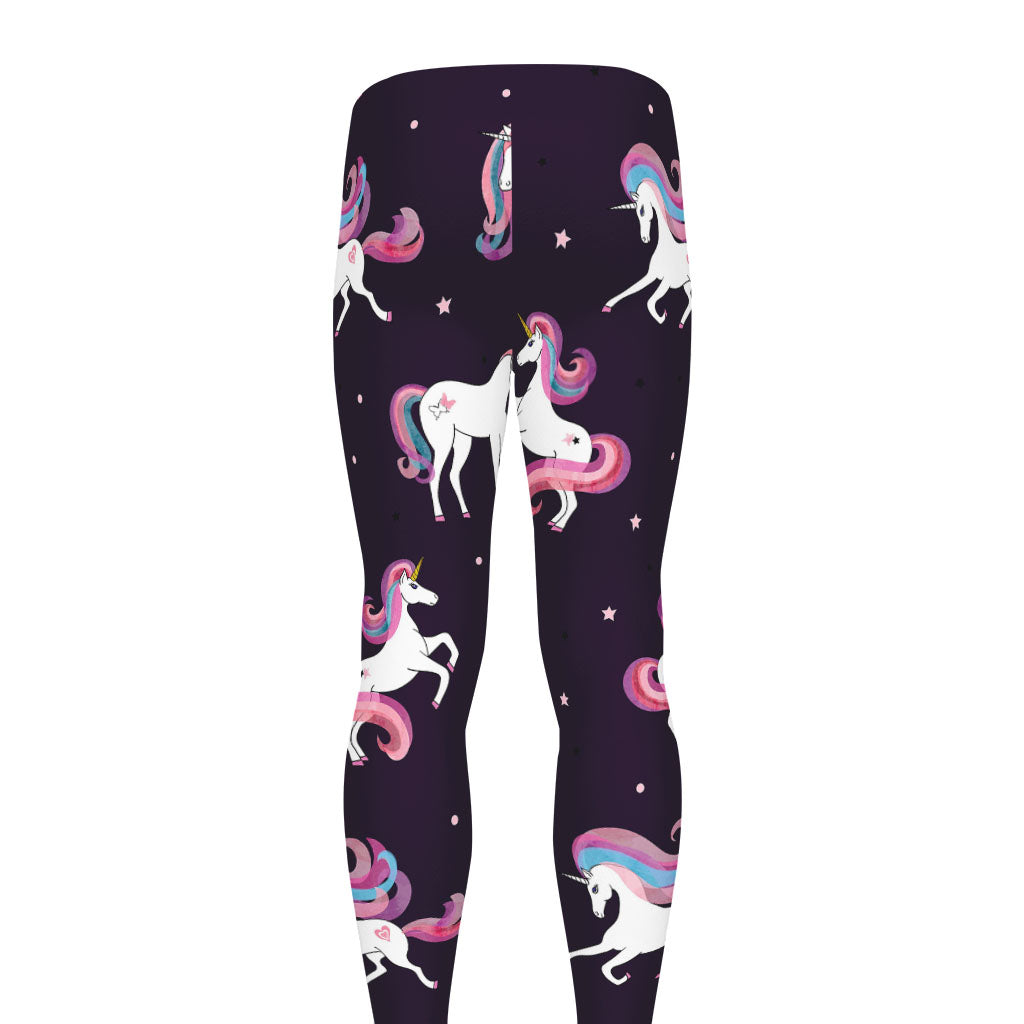 Night Girly Unicorn Pattern Print Men's leggings