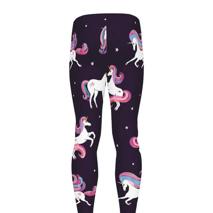 Night Girly Unicorn Pattern Print Men's leggings