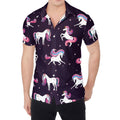 Night Girly Unicorn Pattern Print Men's Shirt