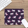 Night Girly Unicorn Pattern Print Mouse Pad