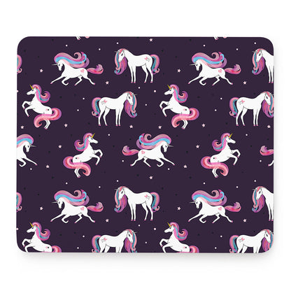 Night Girly Unicorn Pattern Print Mouse Pad