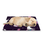 Night Girly Unicorn Pattern Print Pet Cooling Mat Cover