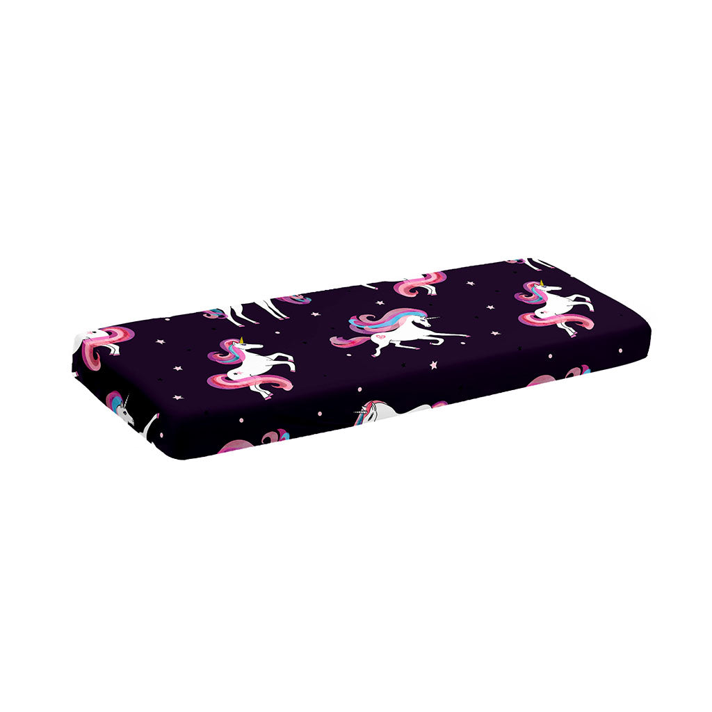 Night Girly Unicorn Pattern Print Piano Keyboard Cover