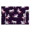 Night Girly Unicorn Pattern Print Placemat