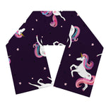 Night Girly Unicorn Pattern Print Scarf