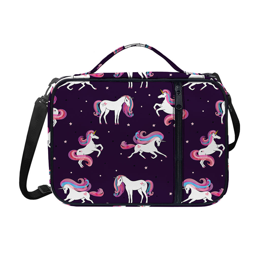 Night Girly Unicorn Pattern Print Shoulder Strap Bible Bag