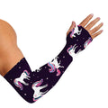 Night Girly Unicorn Pattern Print Sun Protection Arm Sleeves