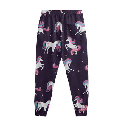 Night Girly Unicorn Pattern Print Sweatpants