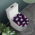 Night Girly Unicorn Pattern Print Toilet Lid Cover