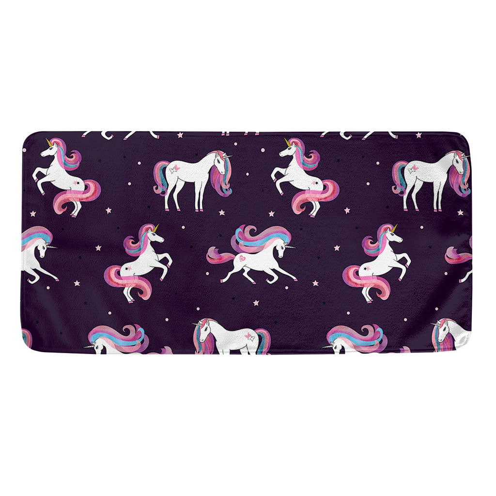 Night Girly Unicorn Pattern Print Towel