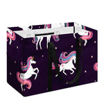 Night Girly Unicorn Pattern Print Utility Tote Bag