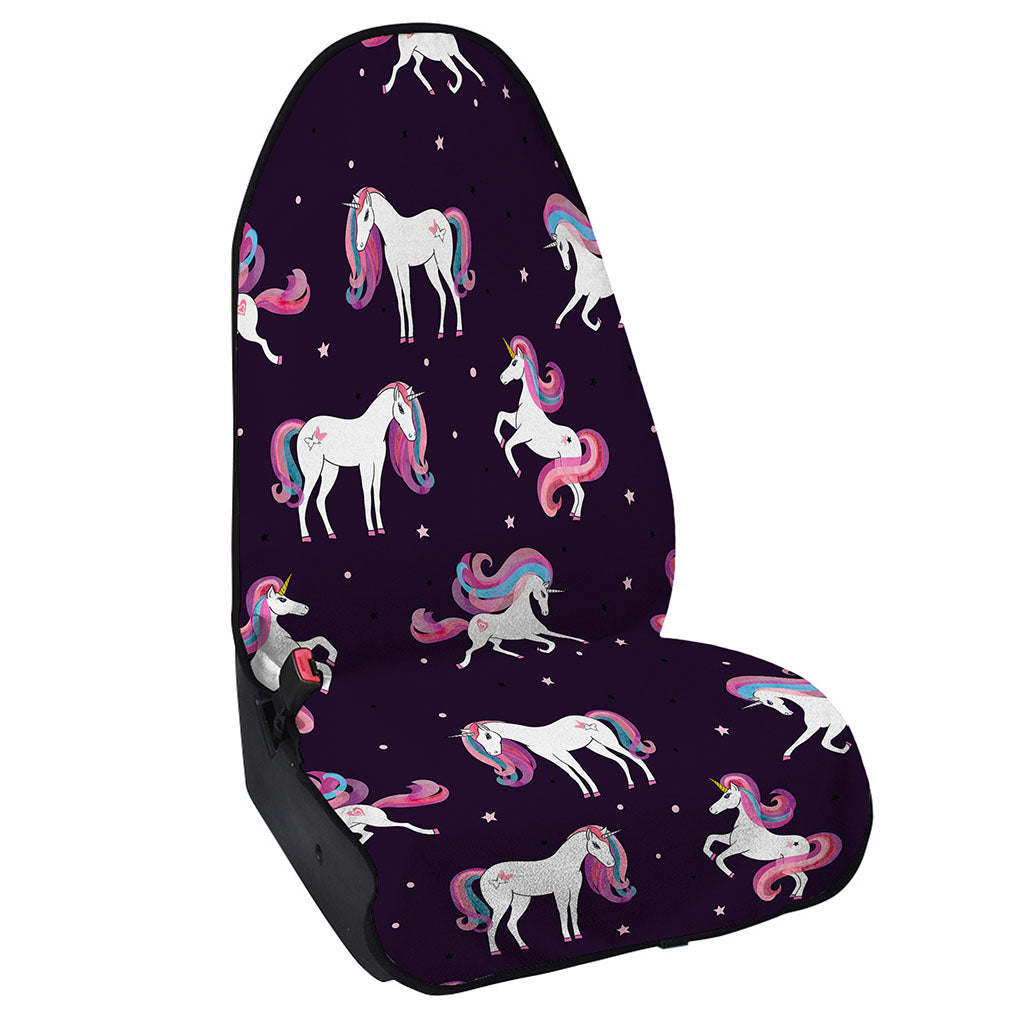 Night Girly Unicorn Pattern Print Waterproof Car Seat Cover