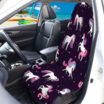 Night Girly Unicorn Pattern Print Waterproof Car Seat Cover
