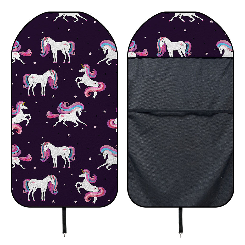 Night Girly Unicorn Pattern Print Waterproof Car Seat Cover