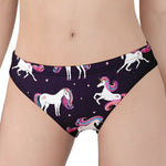 Night Girly Unicorn Pattern Print Women's Panties