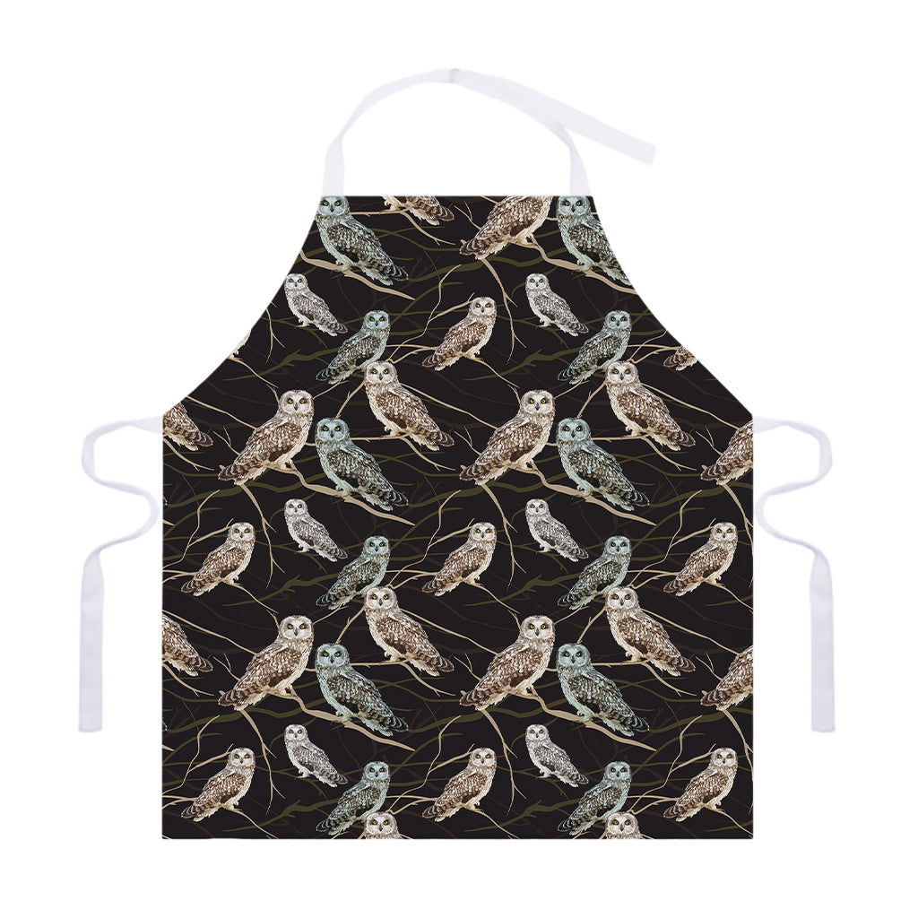 Night Owl Pattern Print Adjustable Apron
