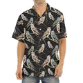 Night Owl Pattern Print Aloha Shirt