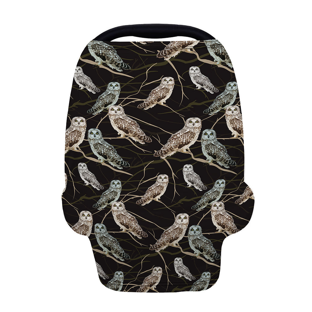 Night Owl Pattern Print Baby Seat Cover