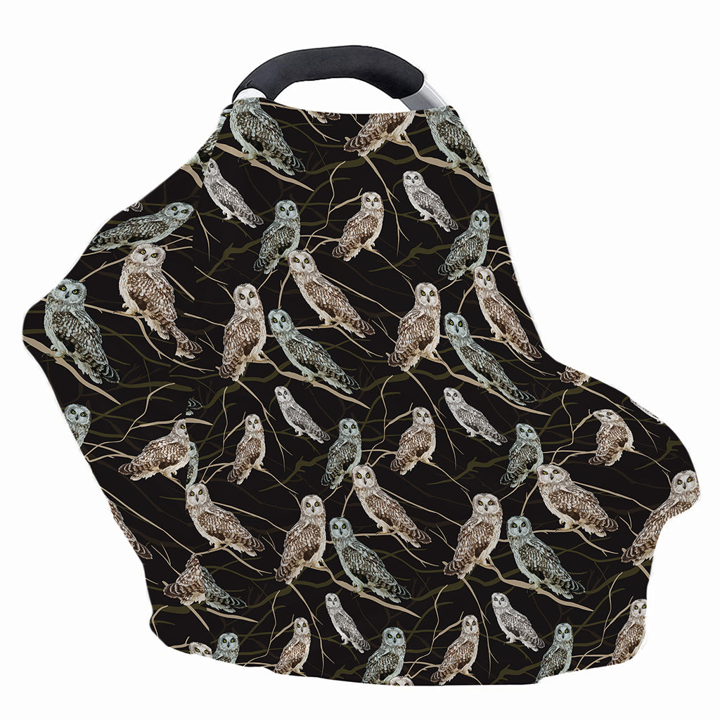Night Owl Pattern Print Baby Seat Cover