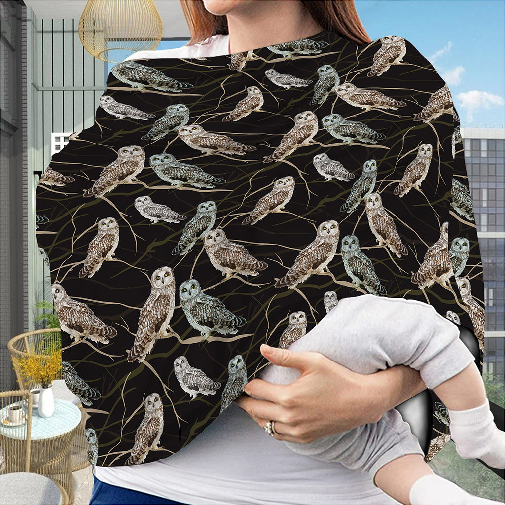 Night Owl Pattern Print Baby Seat Cover