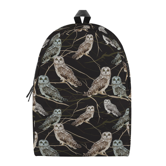 Night Owl Pattern Print Backpack