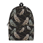 Night Owl Pattern Print Backpack