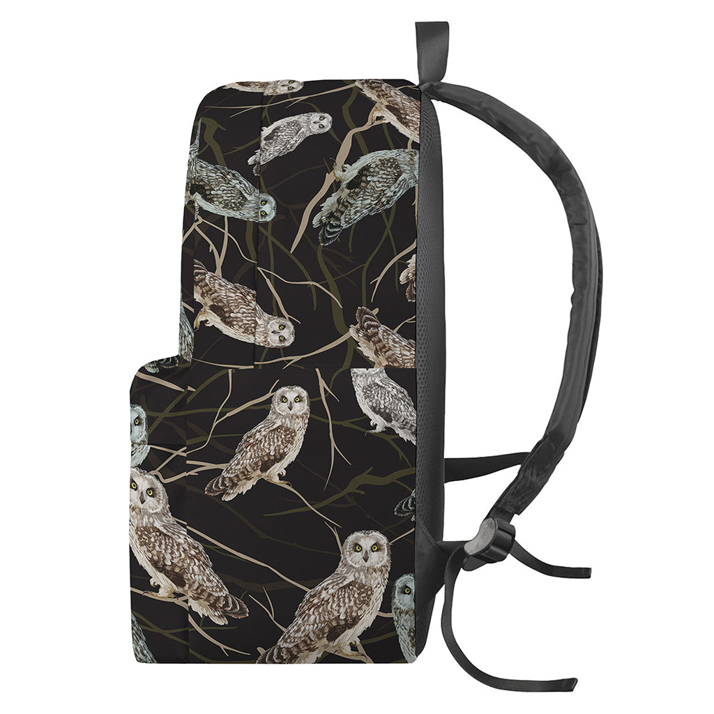 Night Owl Pattern Print Backpack