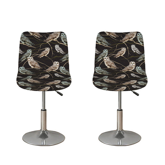 Night Owl Pattern Print Bar Stool Covers