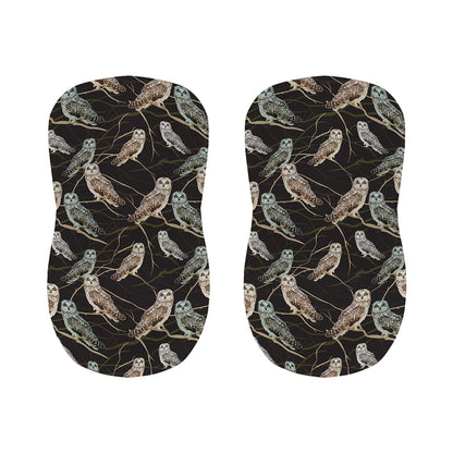 Night Owl Pattern Print Bar Stool Covers