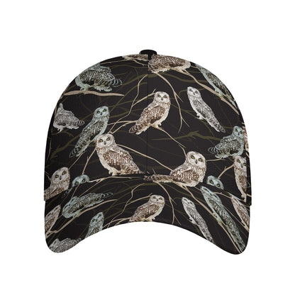 Night Owl Pattern Print Baseball Cap