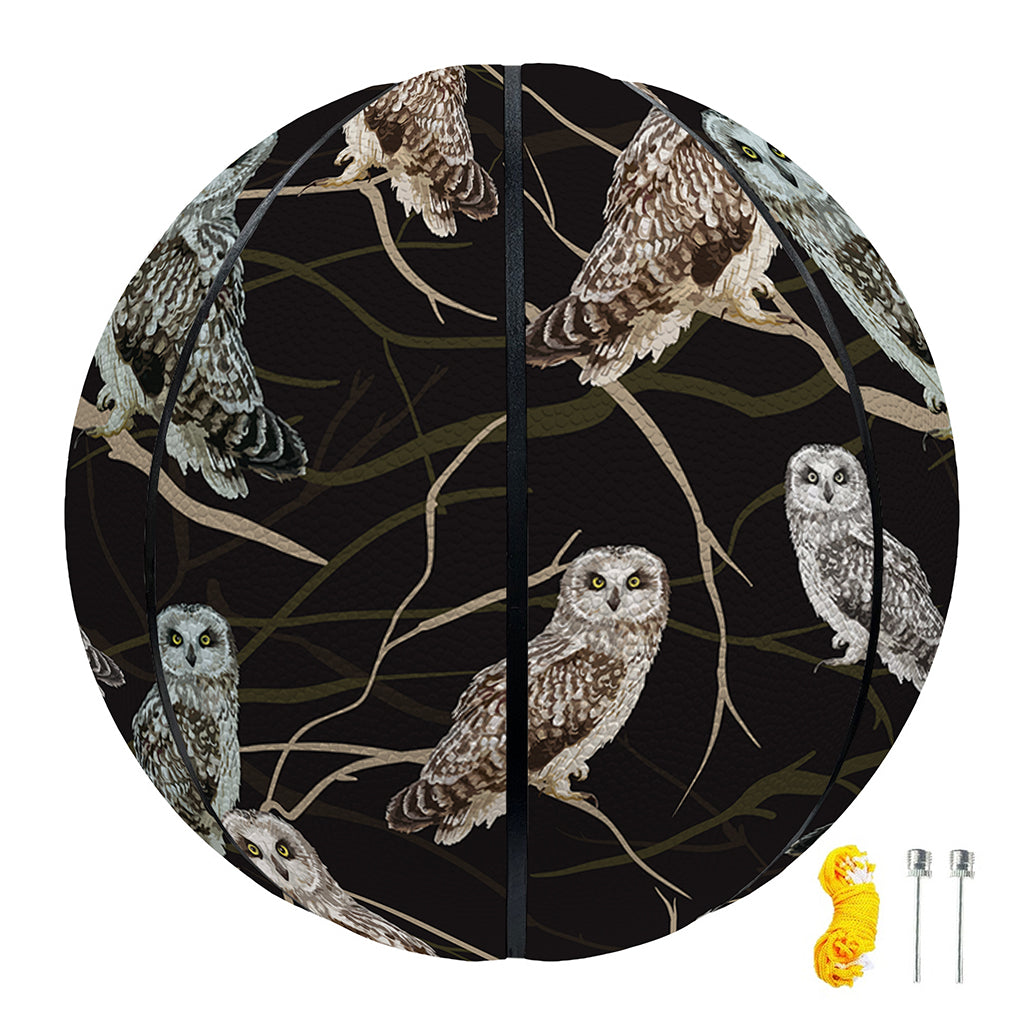 Night Owl Pattern Print Basketball