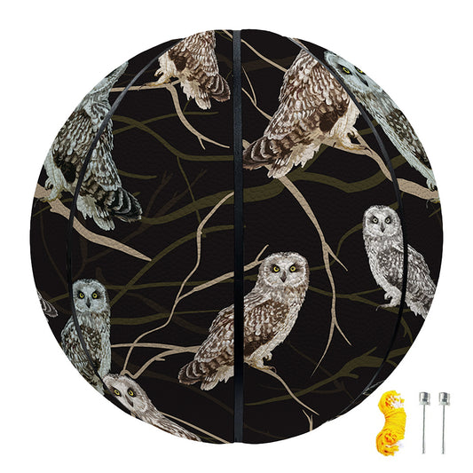 Night Owl Pattern Print Basketball