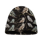 Night Owl Pattern Print Beanie