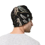 Night Owl Pattern Print Beanie