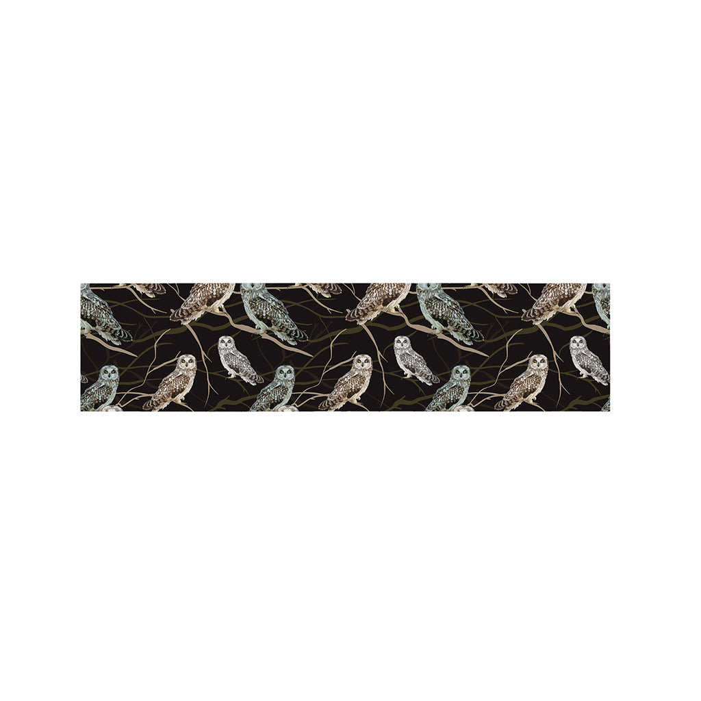 Night Owl Pattern Print Bed Runner