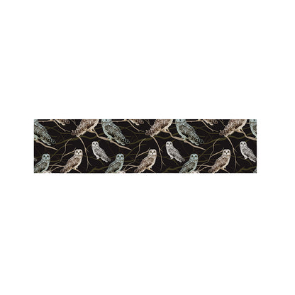 Night Owl Pattern Print Bed Runner