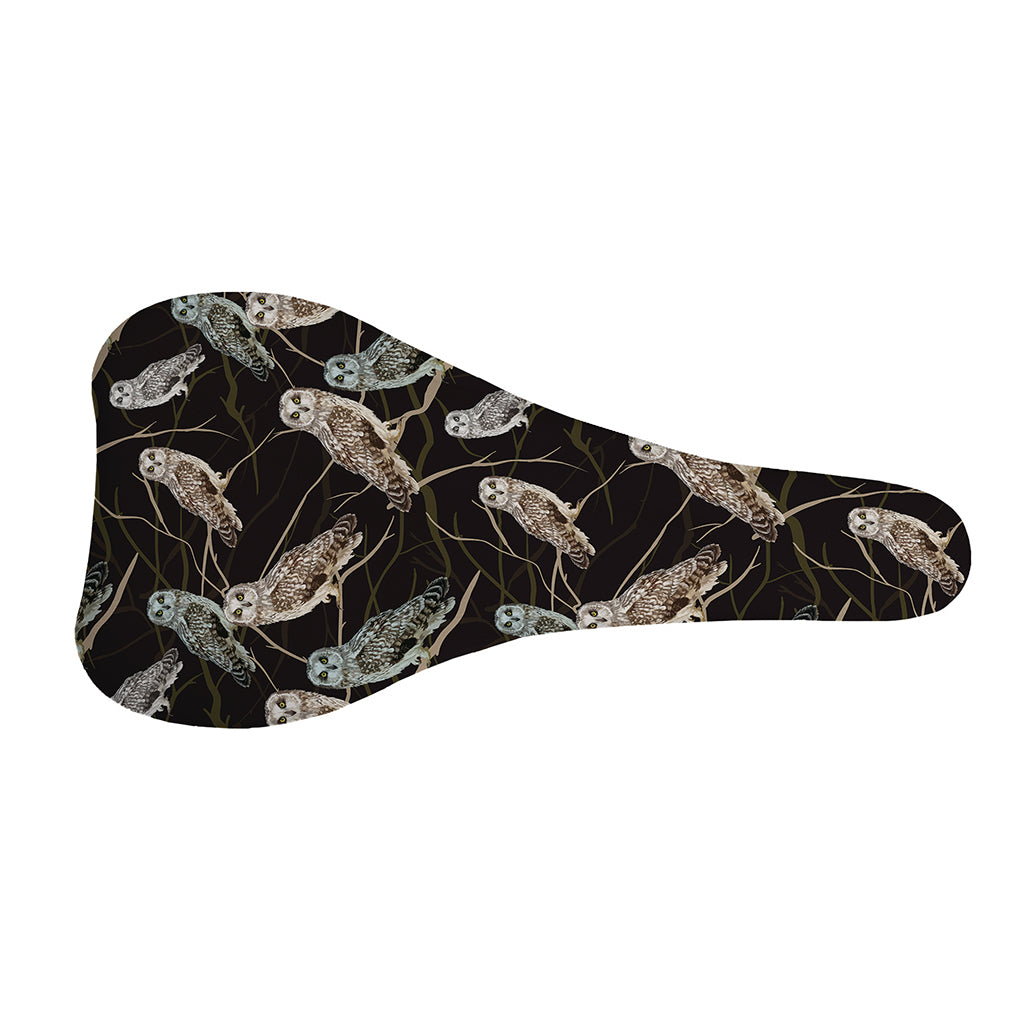 Night Owl Pattern Print Bicycle Seat Cover