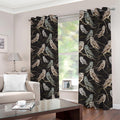Night Owl Pattern Print Dimout Grommet Curtains