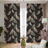 Night Owl Pattern Print Blackout Pencil Pleat Curtains