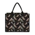 Night Owl Pattern Print Canvas Tote Bag