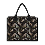 Night Owl Pattern Print Canvas Tote Bag