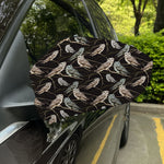 Night Owl Pattern Print Car Side Mirror Covers