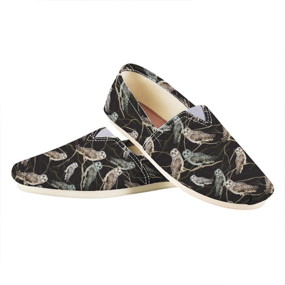 Night Owl Pattern Print Casual Shoes