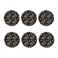 Night Owl Pattern Print Coaster Set
