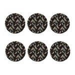 Night Owl Pattern Print Coaster Set