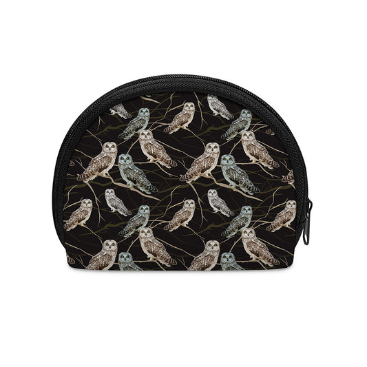 Night Owl Pattern Print Coin Purse